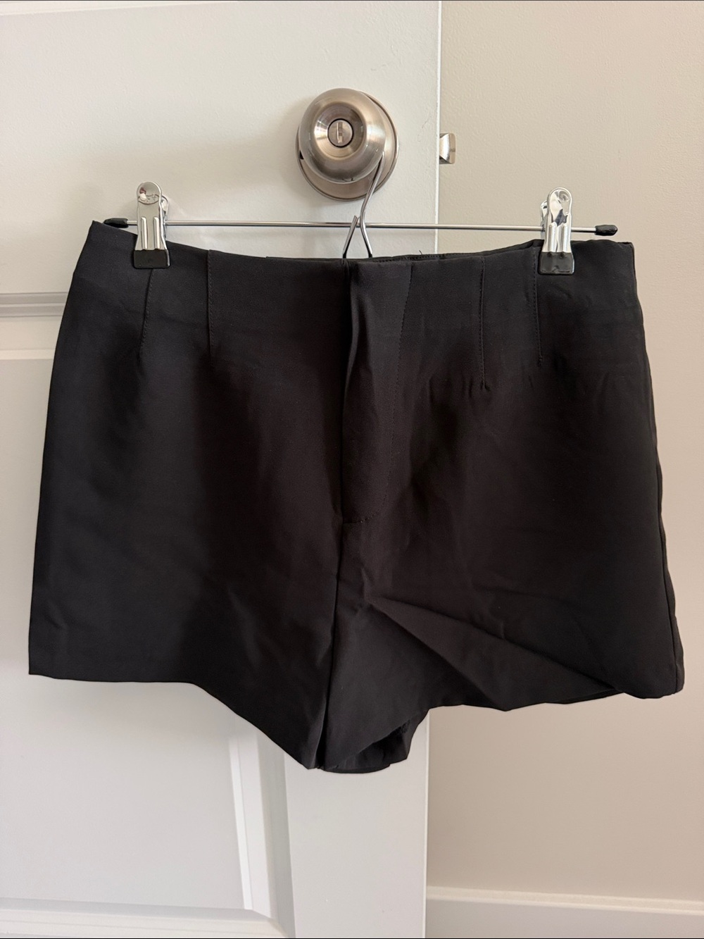 Women's Black Tailored Shorts